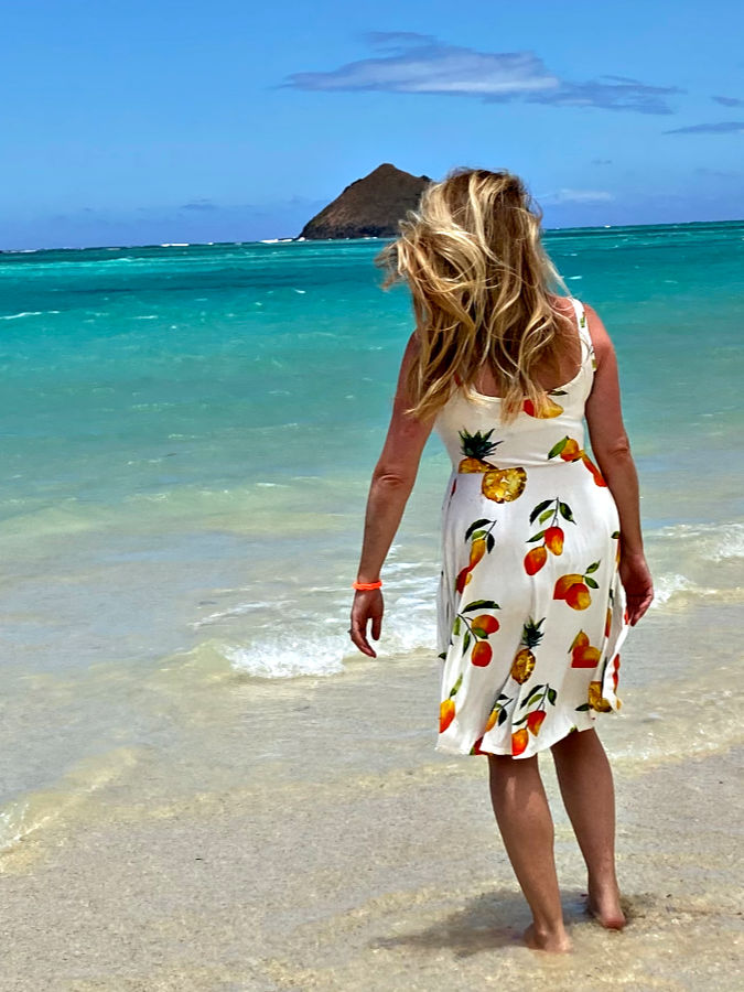 women's clothing mango print summer dress hawaii